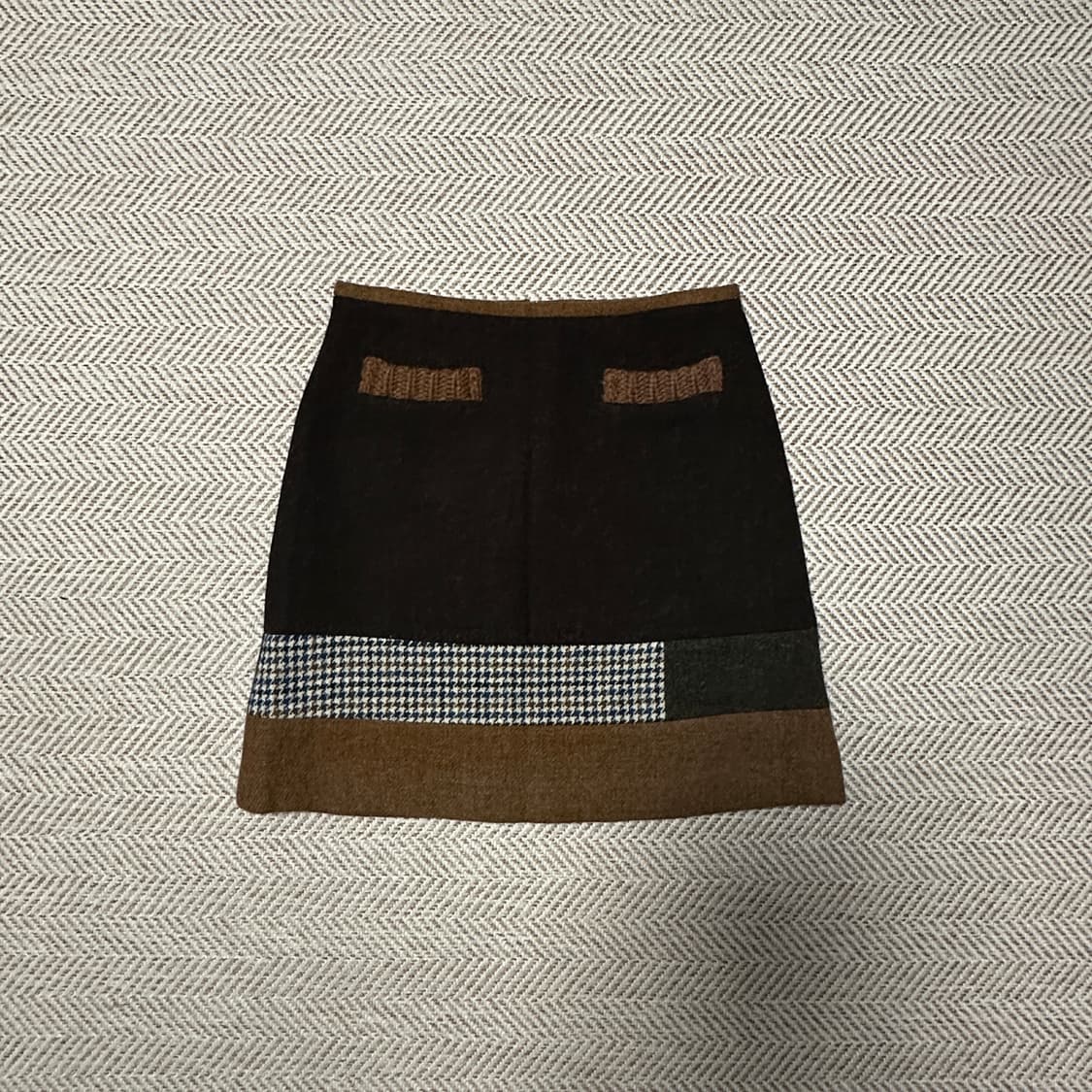 HARRIS TWEED multi color wool skirt 상품이미지1
