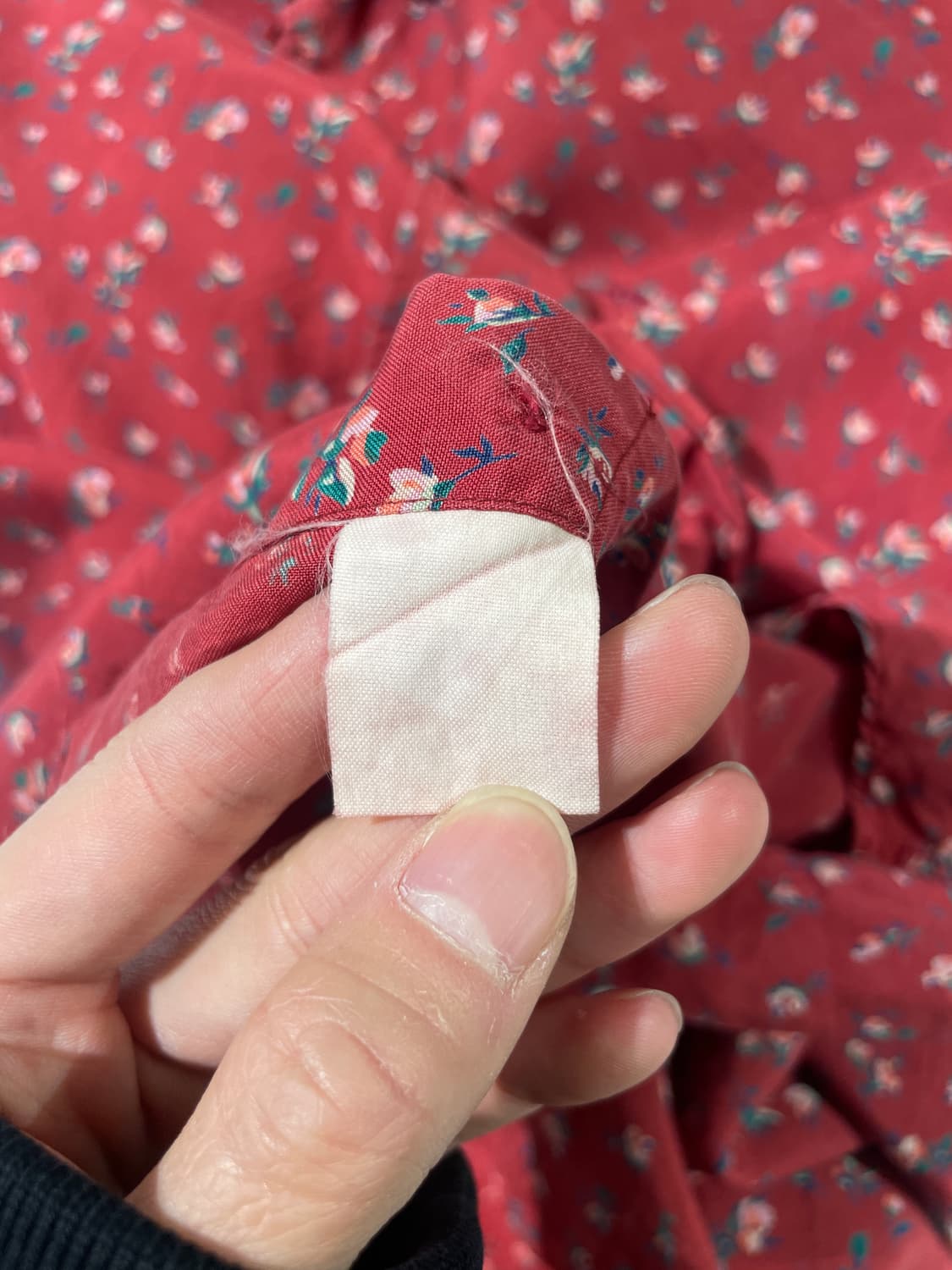 크리스찬 디올 무슈 레드 싱글 포켓 실크 셔츠 상품이미지8