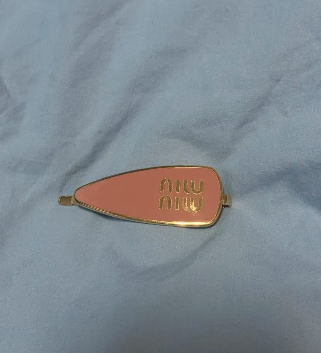 미우미우 핑크 헤어핀 (상자+더스트백) 상품이미지4