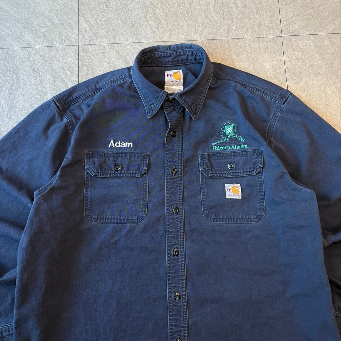 칼하트 FR 오리지널 네이비 긴팔 셔츠 상품이미지3