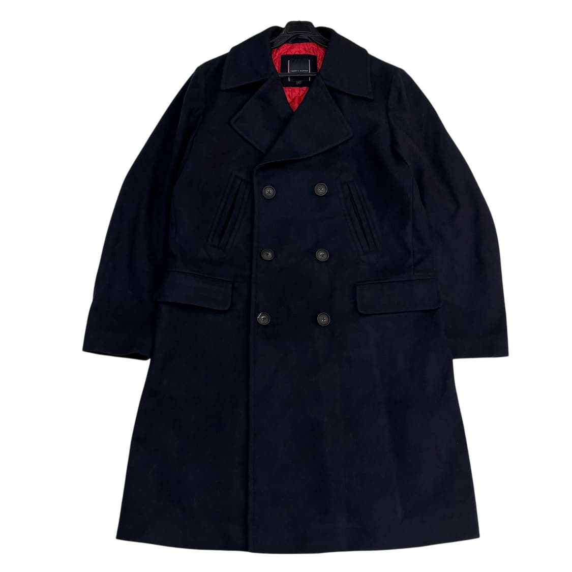 타미힐피거 네이비 버진 울 더블 코트 상품이미지1