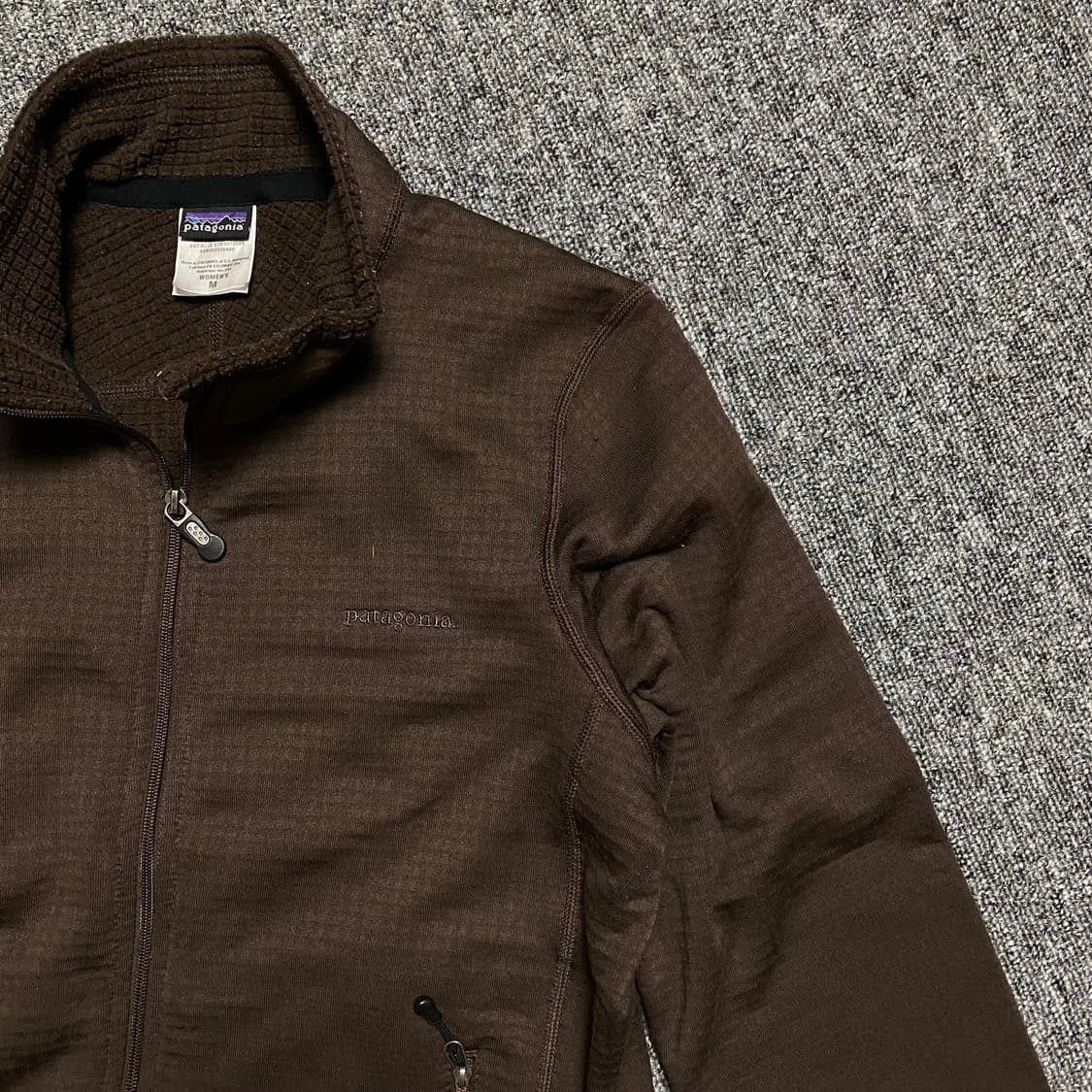 🌊Patagonia R1 Zip-up Brown Womens M  상품이미지4