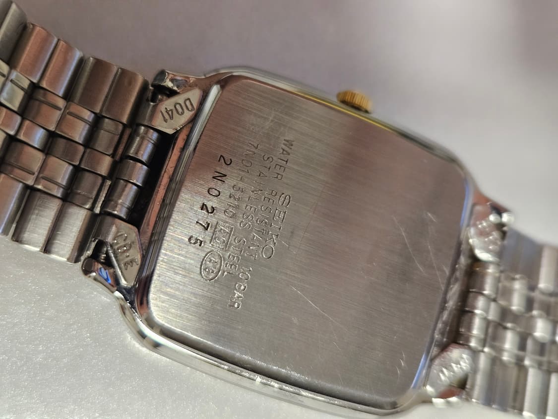 빈티지 세이코 스피릿 사각 은장 쿼츠 시계 상품이미지6