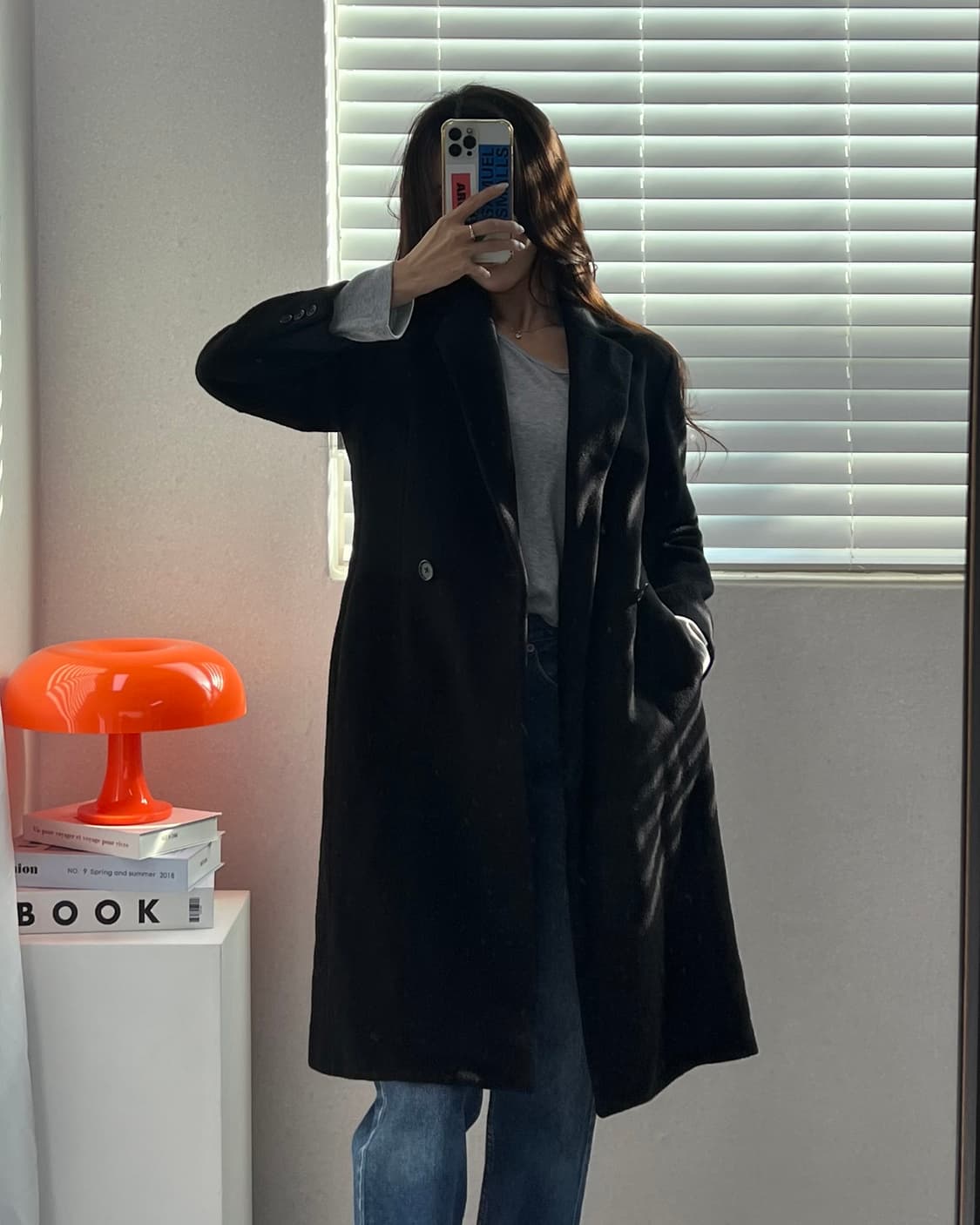 (WOMEN)캐시미어 혼방울코트-M1413 상품이미지1