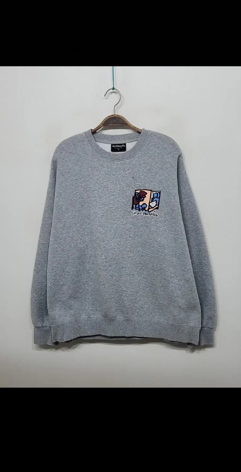 (XL) 마크곤잘레스 맨투맨 그레이 기모 스웨트 티셔츠 빅로고  상품이미지1