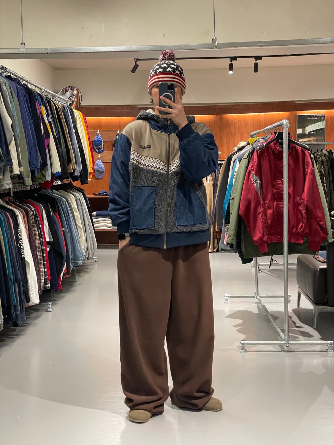 빈티지 쉐르파 데님 자켓 상품이미지2