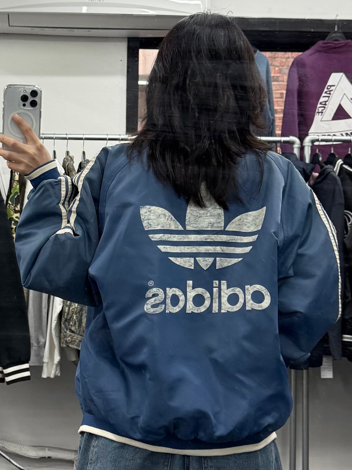 아디다스 90s 빅로고 점퍼 상품이미지4