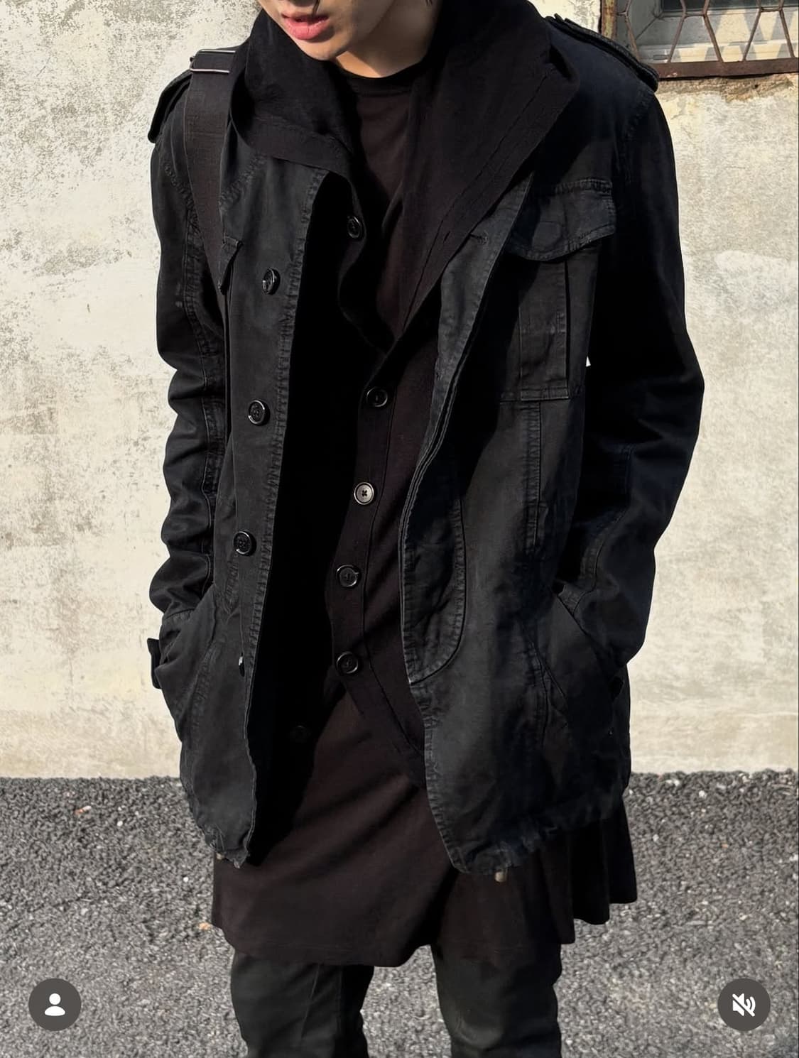 (예약중) 앤드뮐 미스터 14fw 시스루 후드 상품이미지1