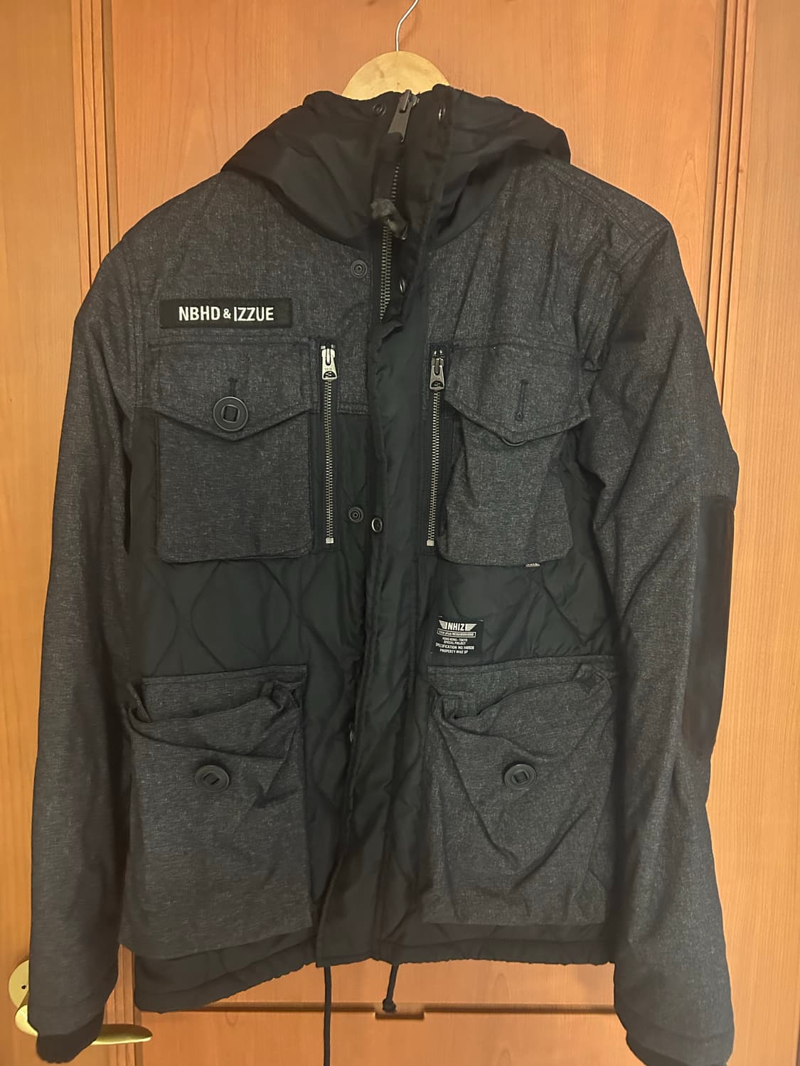 네이버후드 X 이쭈 후디드 패딩 자켓 상품이미지1