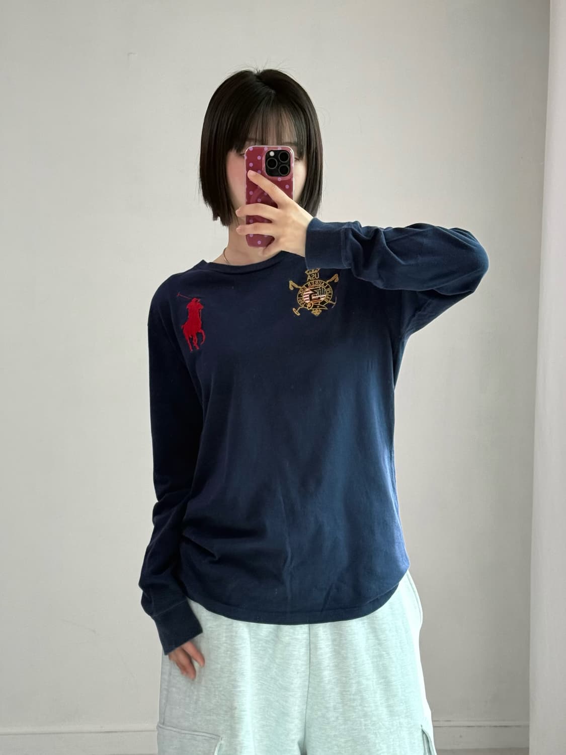 폴로 빅포니 네이비 롱슬리브 상품이미지1