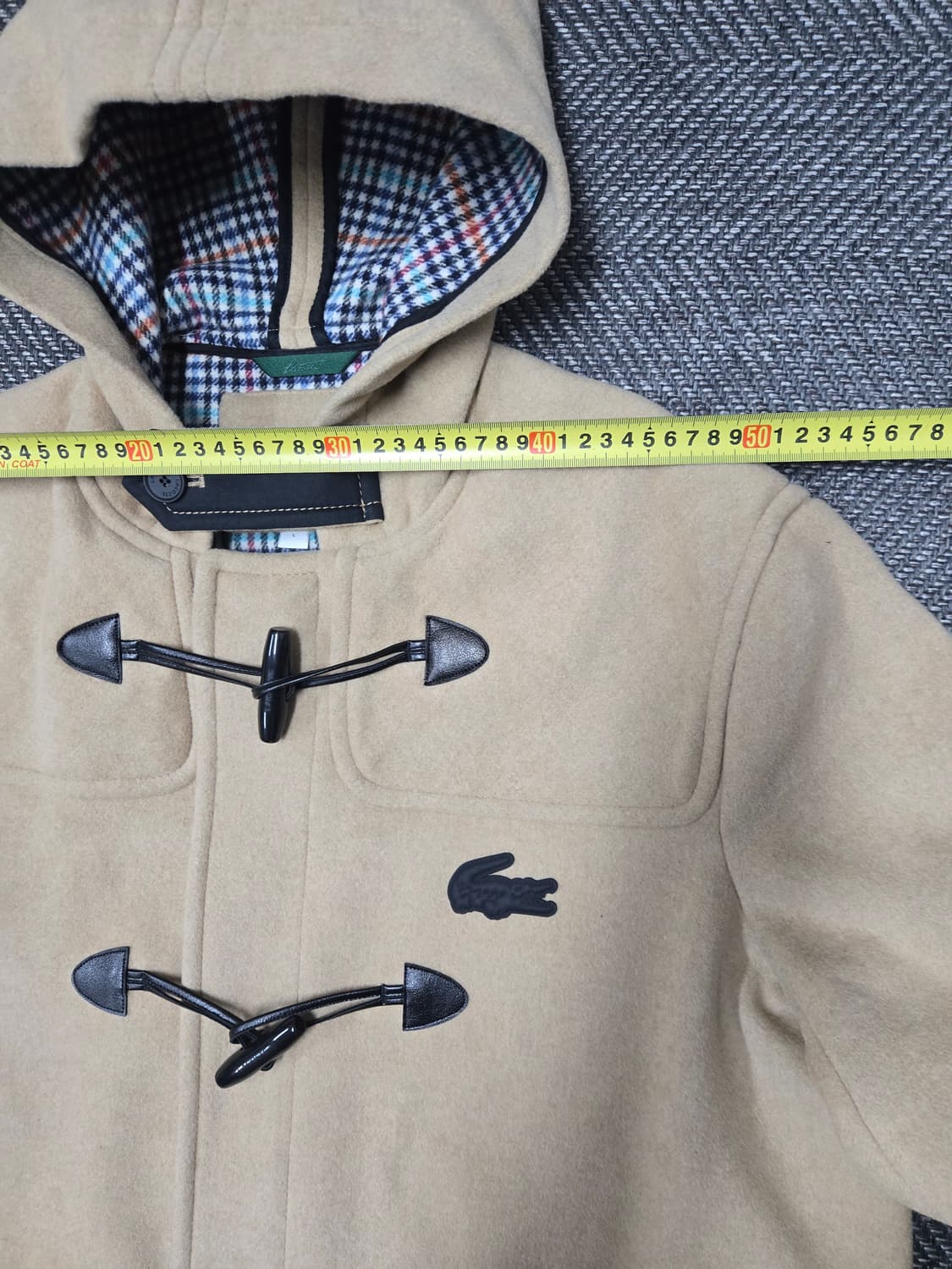 라코스테 남여공용 울70% 혼방 후드 더플 코트 BH7284 상품이미지6