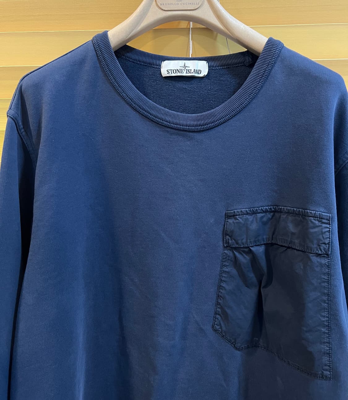 스톤아일랜드 남성 네이비 맨투맨티셔츠 상품이미지2