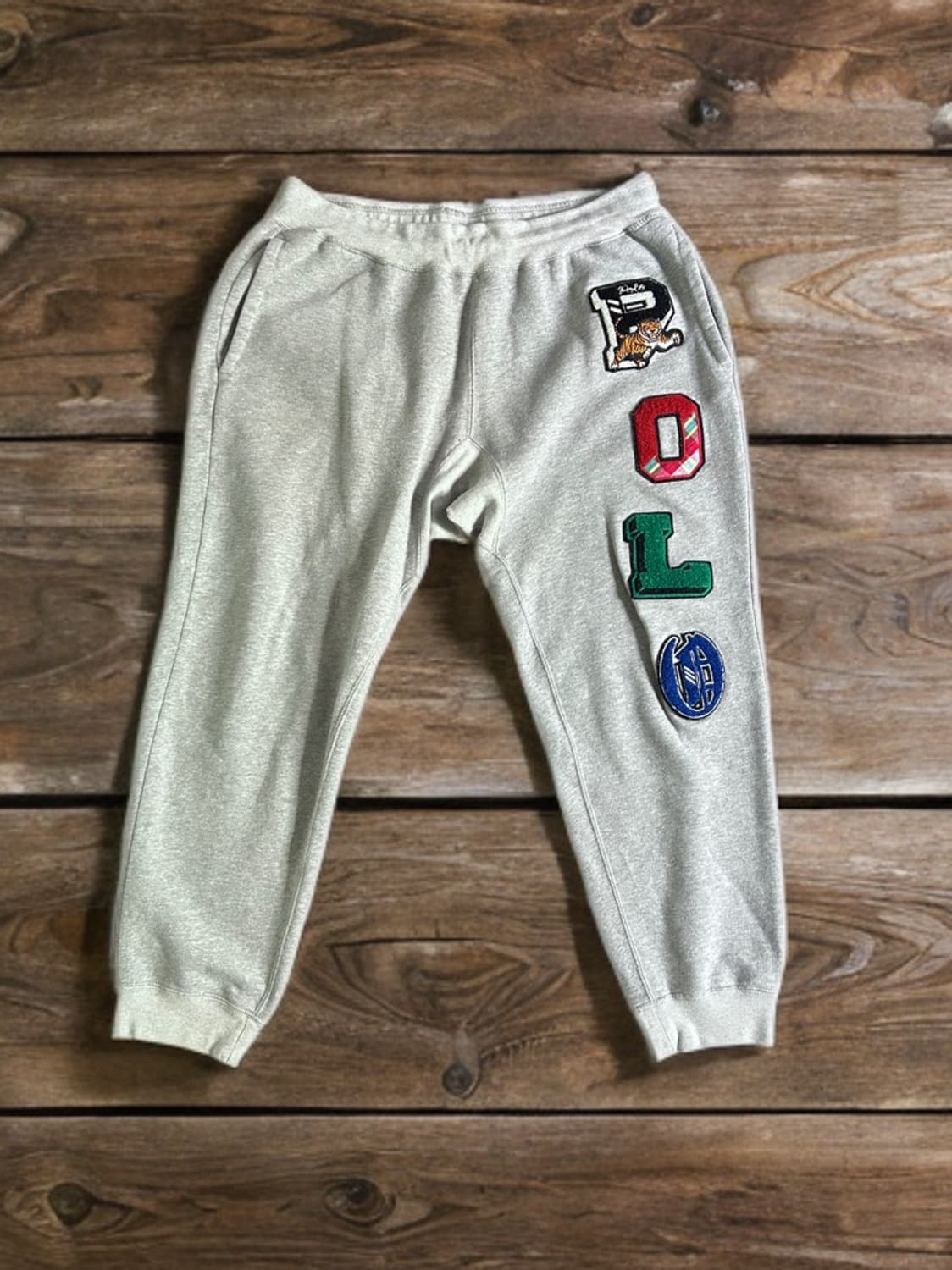 폴로랄프로렌 아플리케 스펠 아웃 로고 스웻팬츠 상품이미지1