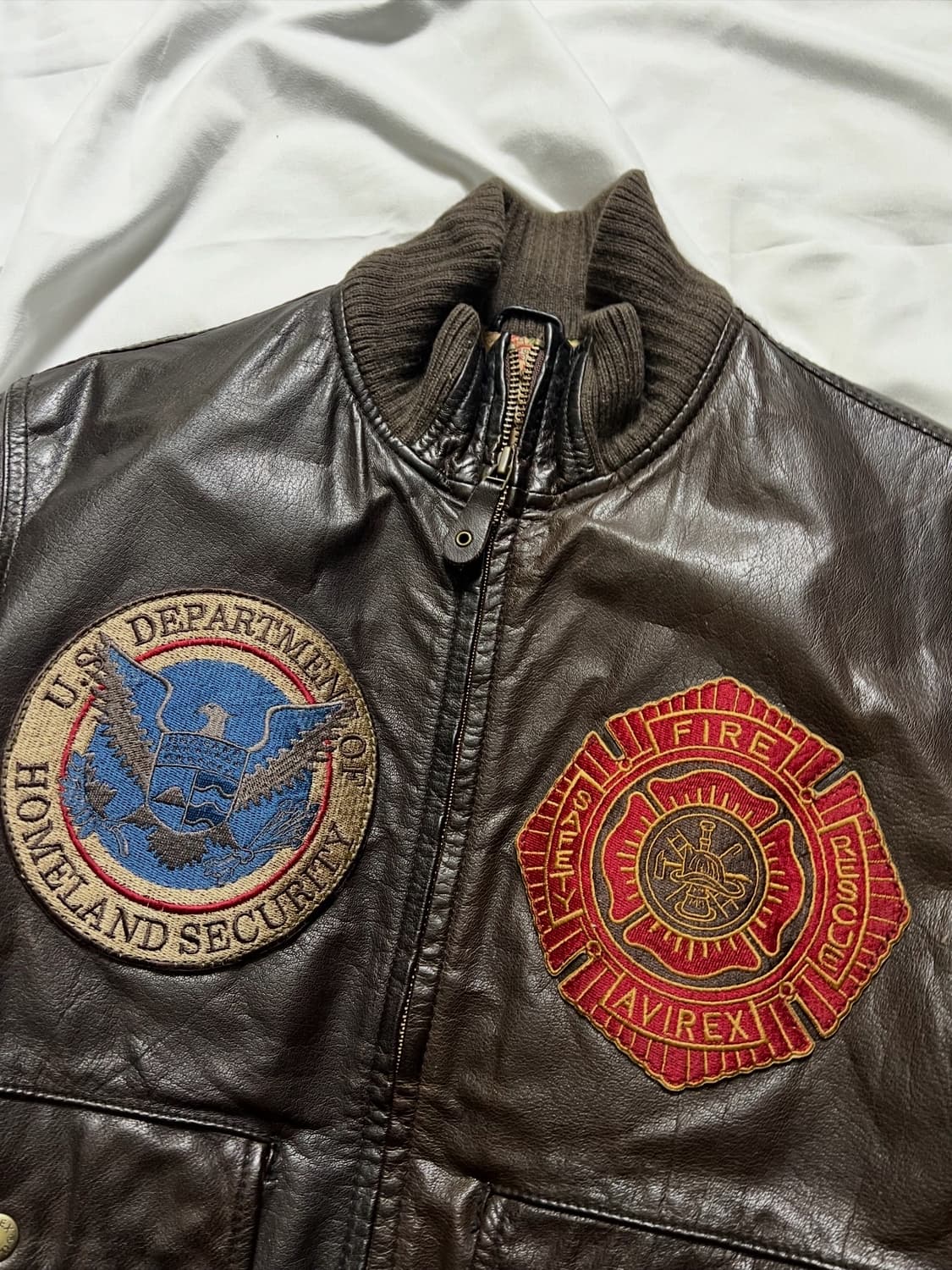 아비렉스 가죽 자켓 상품이미지8