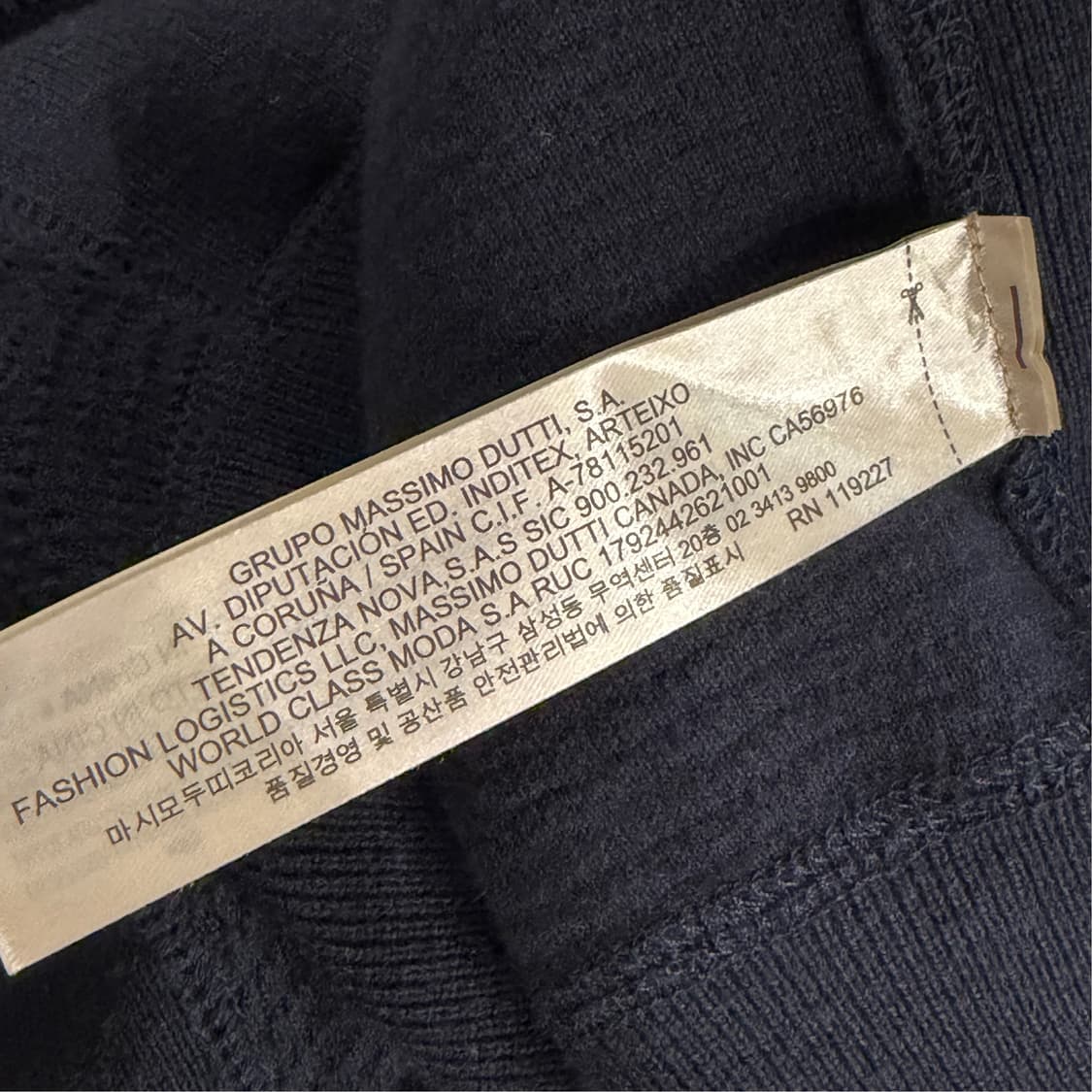 [M] 마시모두띠 캐시미어 니트집업 상품이미지8