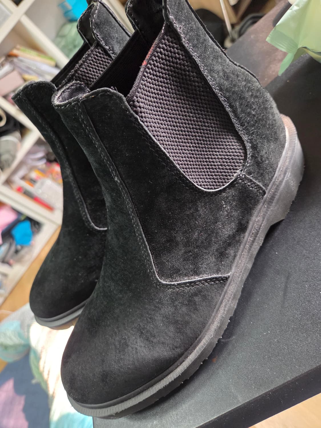 닥터마틴 블랙 스웨이드 첼시 부츠 260~265 상품이미지2