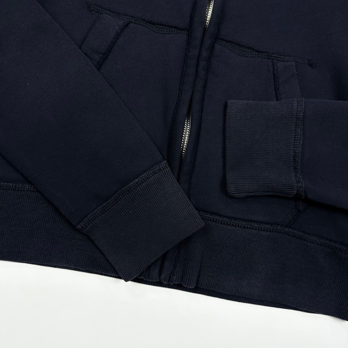 아베크롬비 og 걸즈 y2k 슬림핏 후드집업 네이비 실측여성XS 상품이미지4