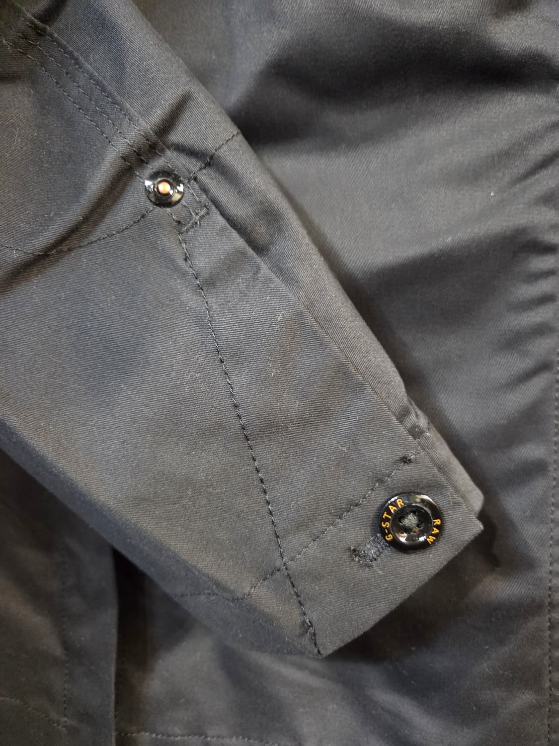 G-STAR 블랙 후드 탈부착 자켓(S/XS)남여공용 상품이미지9