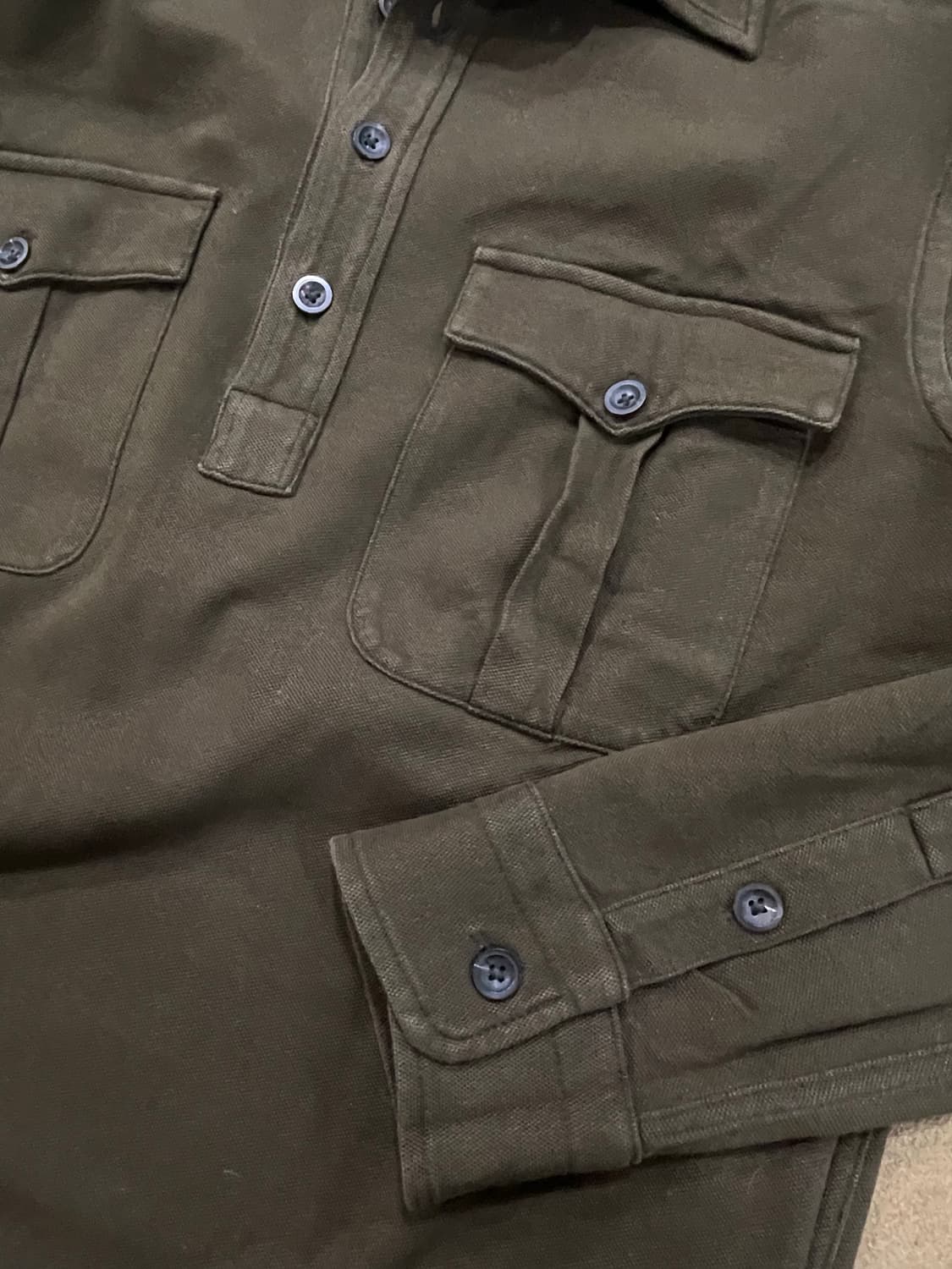 폴로랄프로렌(블랙라벨)/딥카키 카라티(M) 상품이미지5