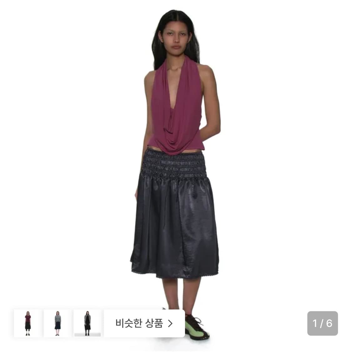 파르티멘토 우먼 스모킹 스커트 상품이미지1