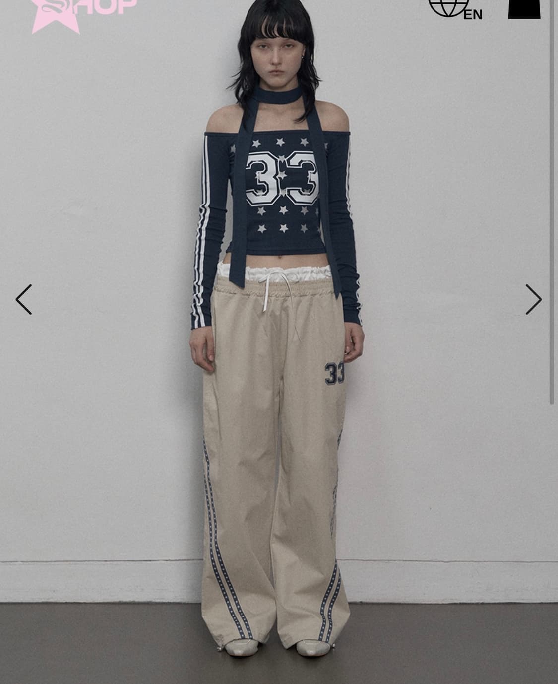 셋업이엑스이 33 스타팬츠 상품이미지5