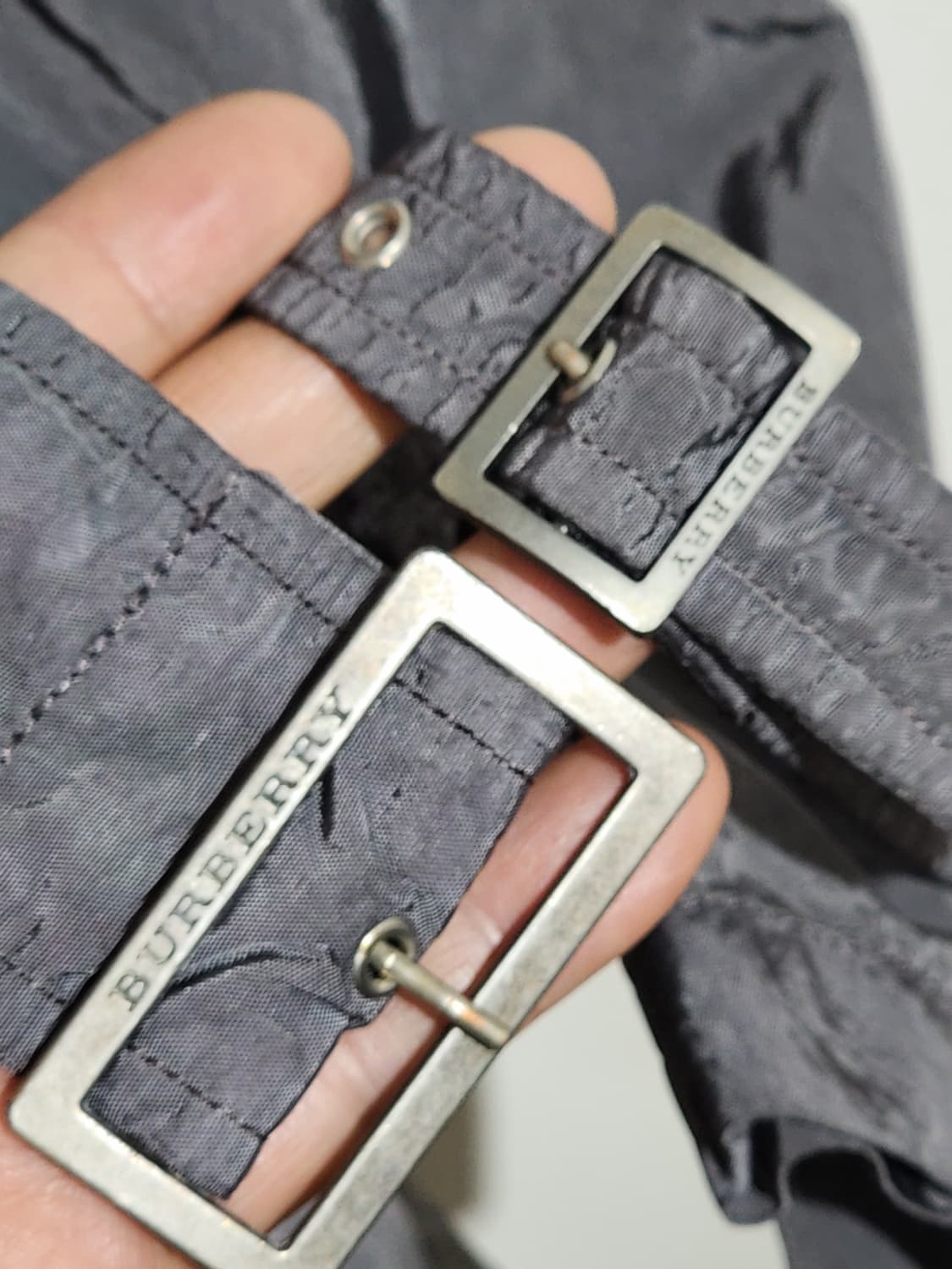 (L) 버버리 코트 싱글 견장 벨트 이태리판  상품이미지4