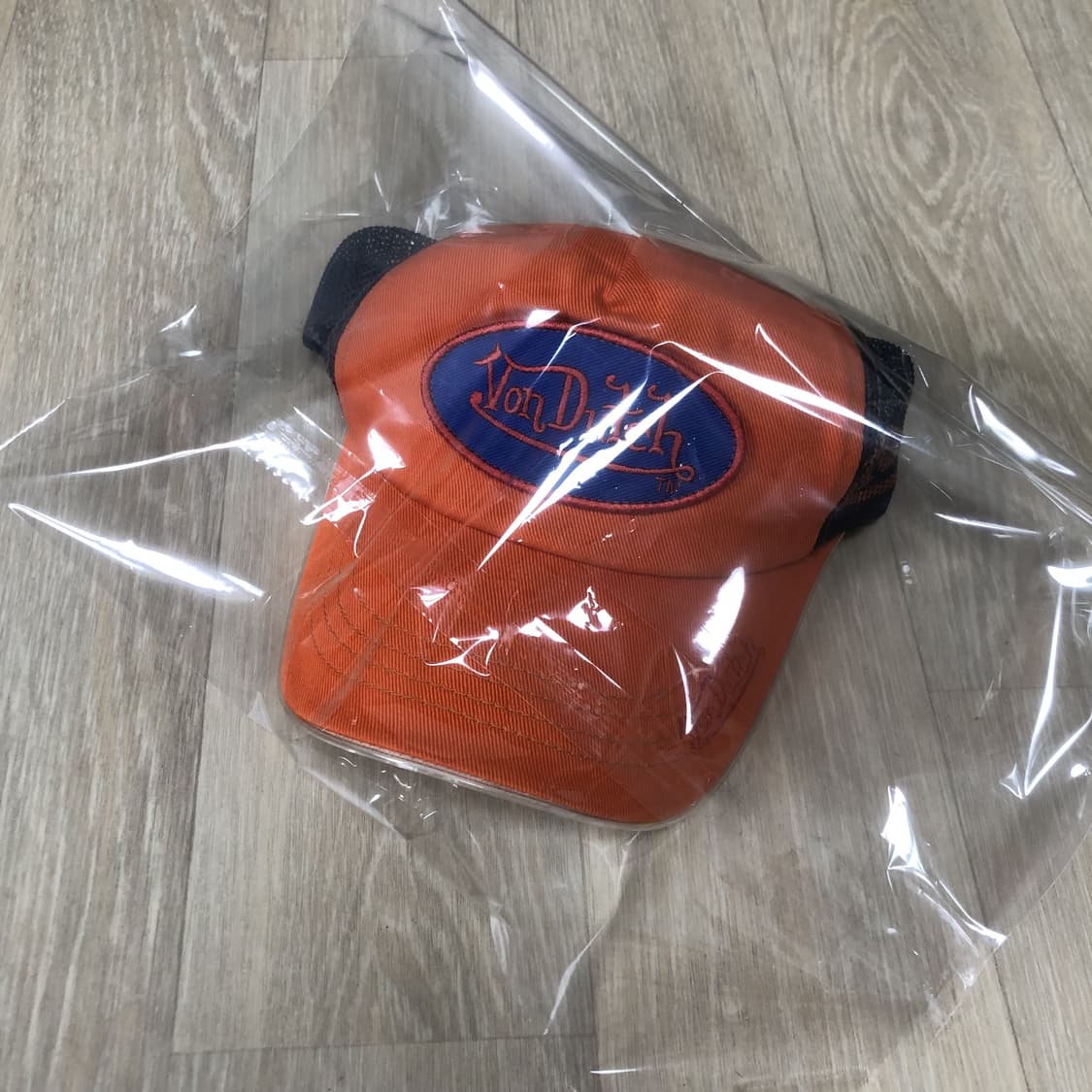 (OS) 00's 새상품 본더치 Von Dutch 오렌지 트러커 메쉬캡 상품이미지10