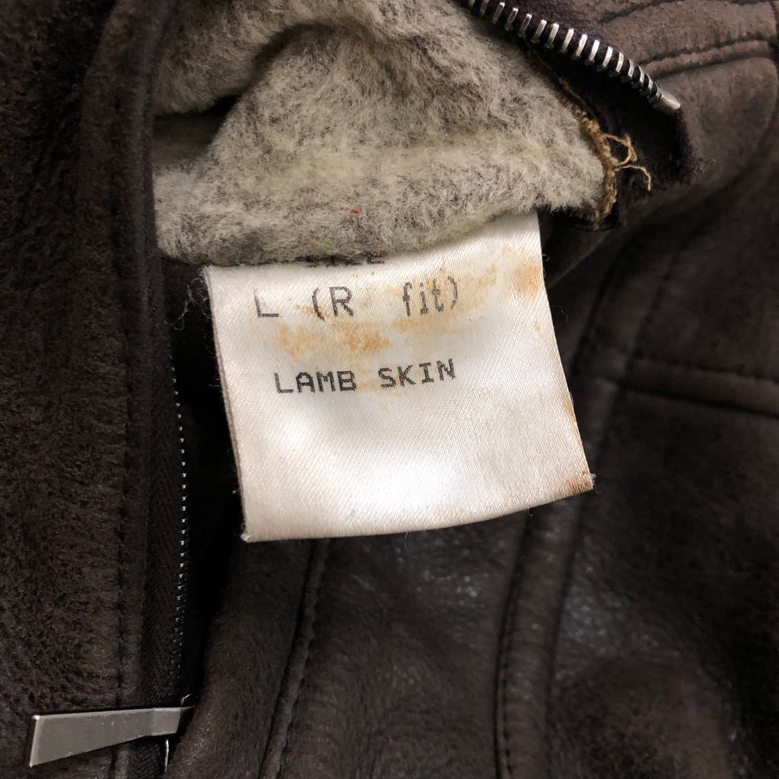 던힐 이태리 양털 무스탕 코트 L 상품이미지6