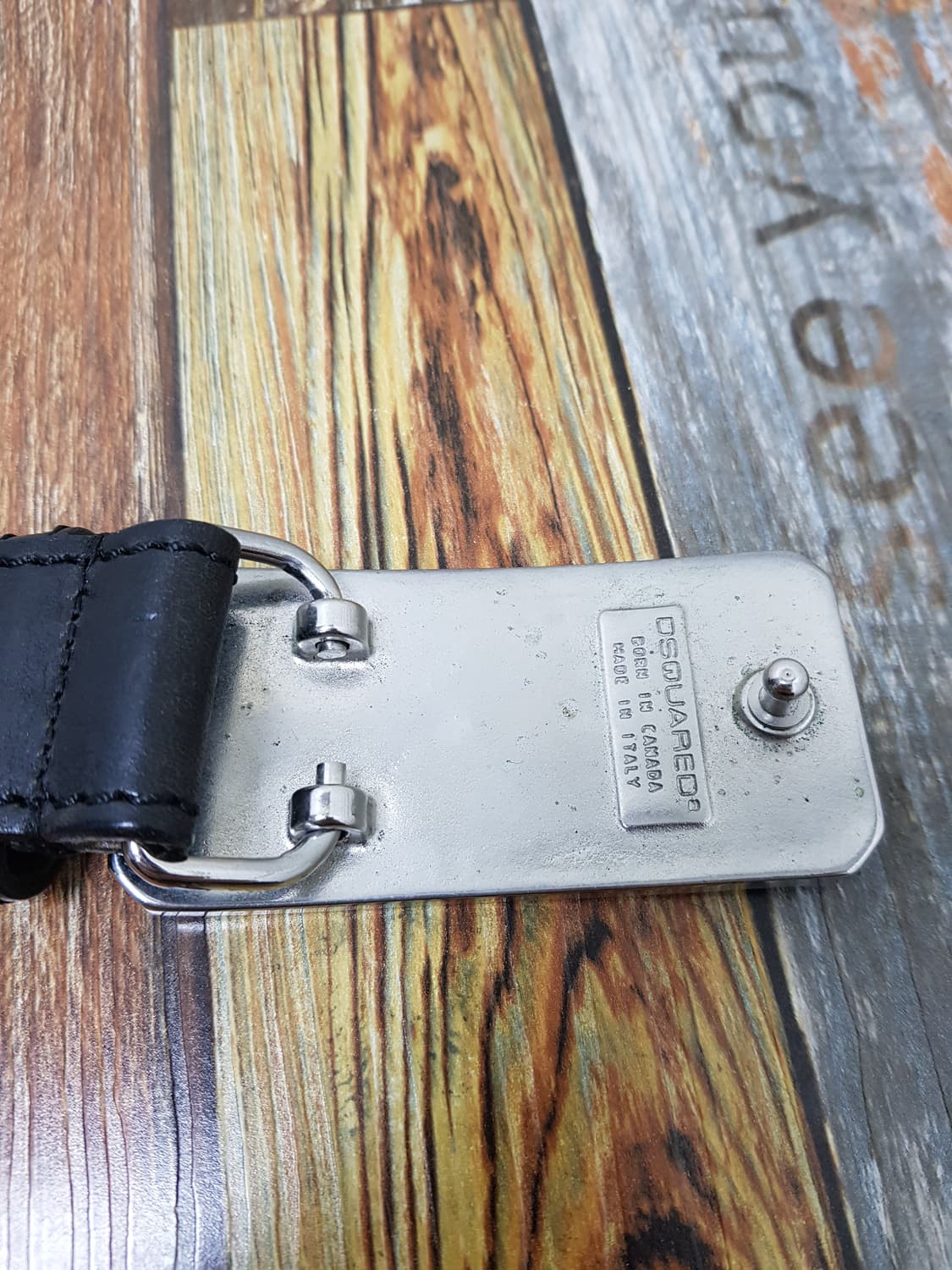 [정품] Dsquared 디스퀘어드 블랙 가죽 벨트 상품이미지5