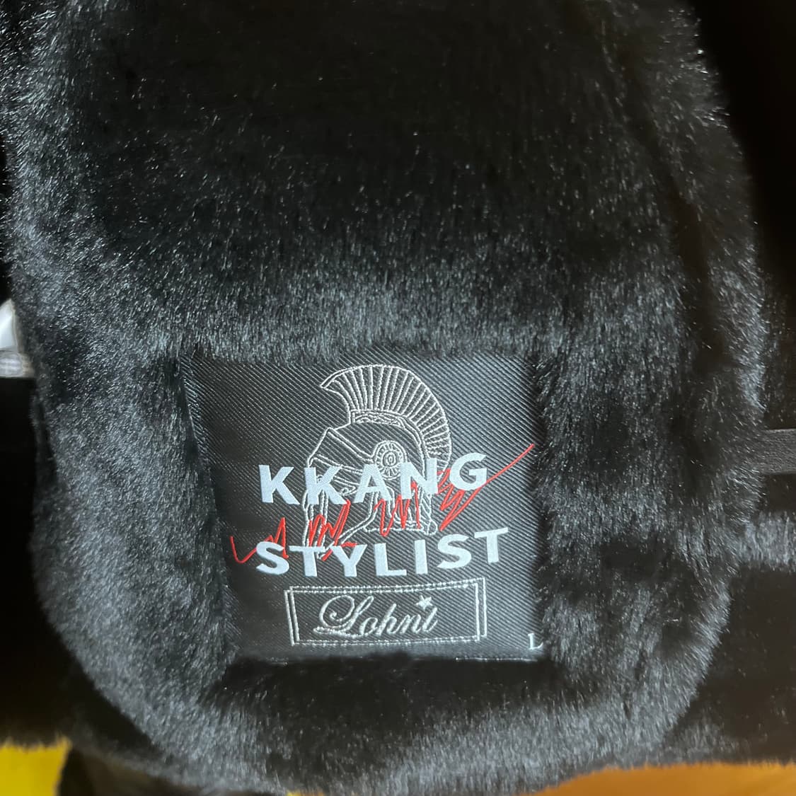 [L] 깡스타일리스트 X 론트 121 무스탕 블랙 상품이미지6