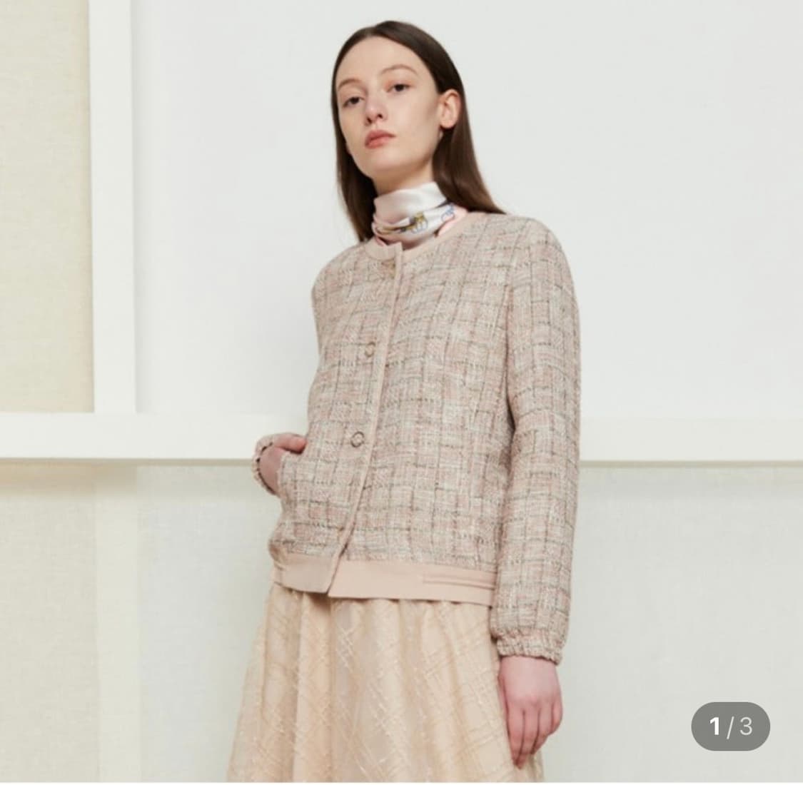 아이잗바바 i the label 린넨 양가죽 트위드 자켓 상품이미지2