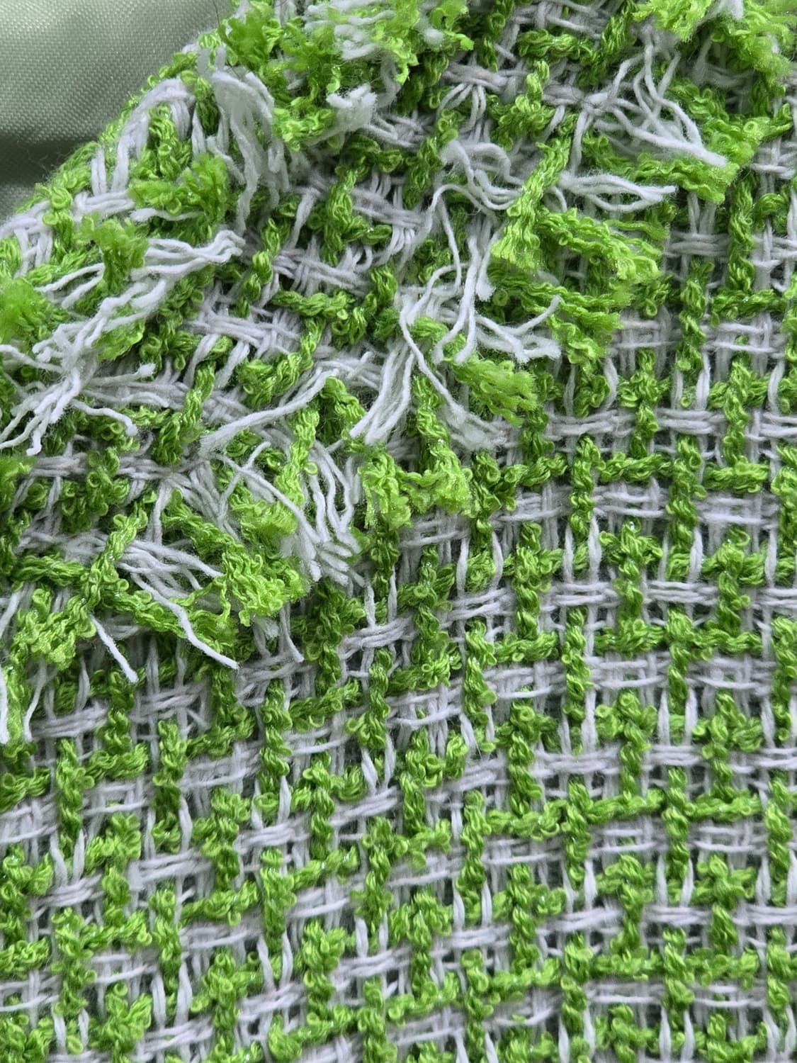 트위드 크롭 자켓 그린 상품이미지4