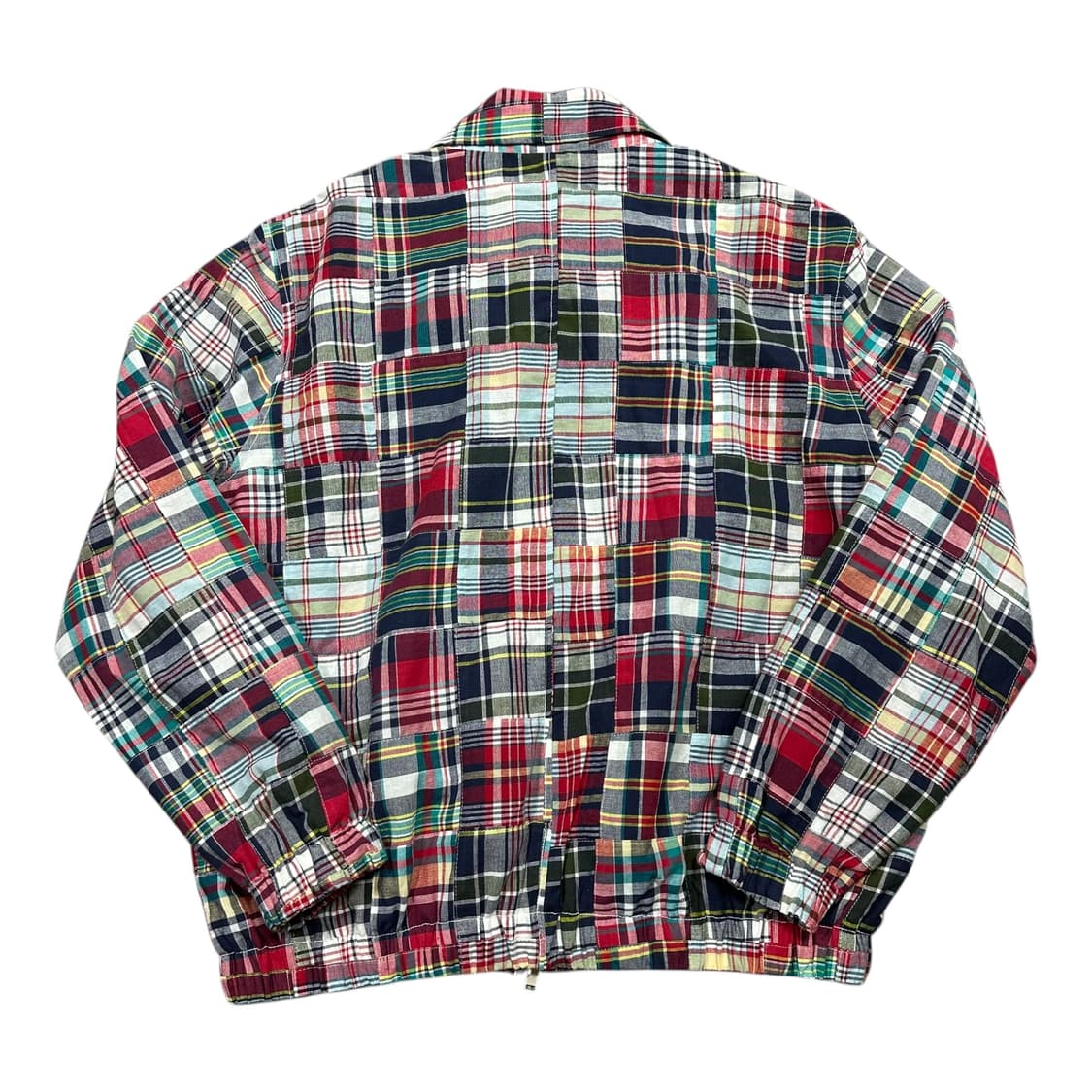 ✨ (바배) 예일 체크 패치워크 블루종 자켓  상품이미지2