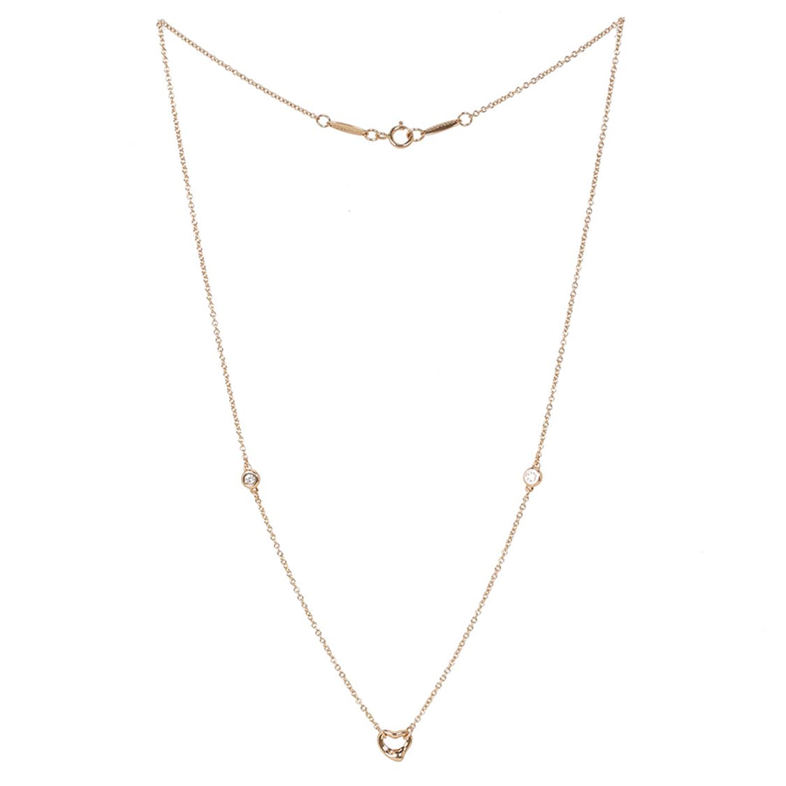 티파니 엘사퍼레티 다이아 네크리스 바이더야드 오픈하트 목걸이 상품이미지7