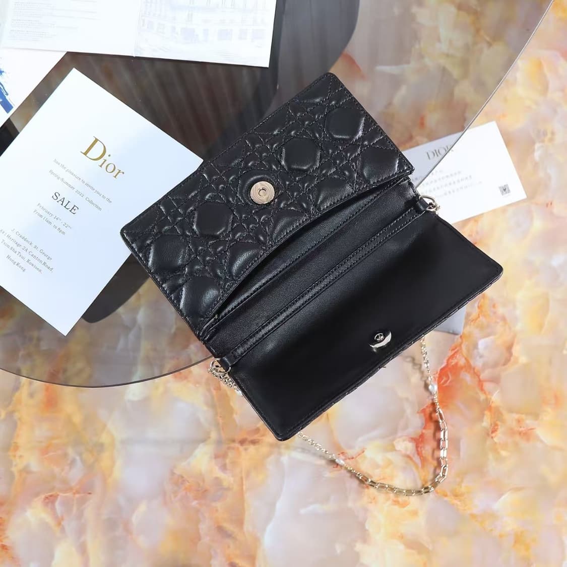 디올 미스 디올 미니백 블랙 까나쥬 램스킨 상품이미지3