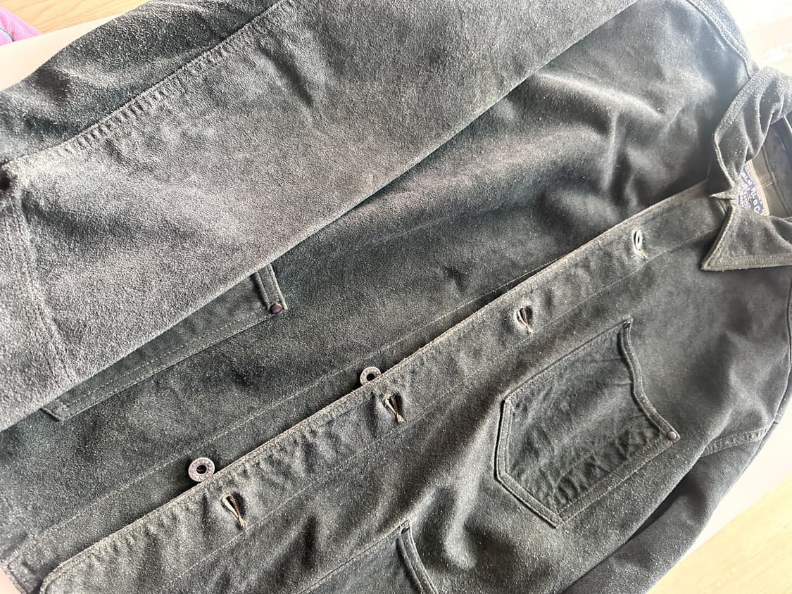 RRL 인디고 러프아웃 스웨이드 자켓 M 상품이미지4