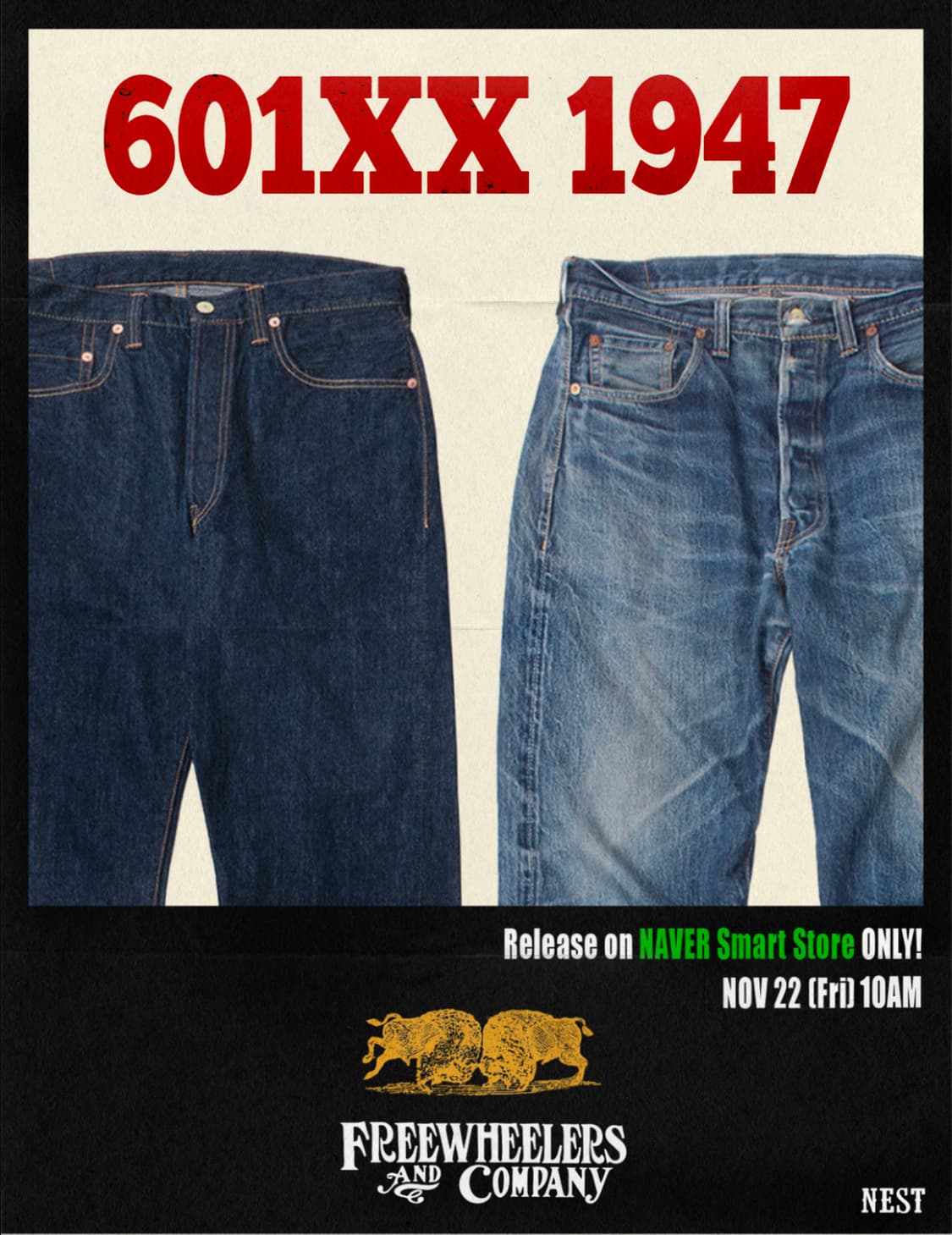 프리휠러스 601XX 1947 31사이즈 상품이미지9