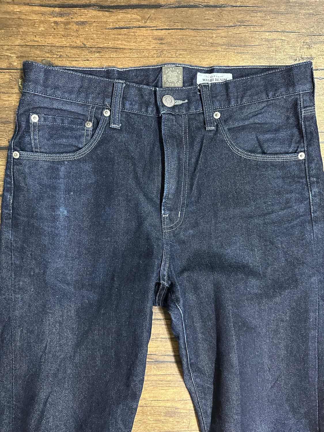 백넘버 WASHI DENIM 일본판 생지 화지데님 청바지 30 상품이미지5