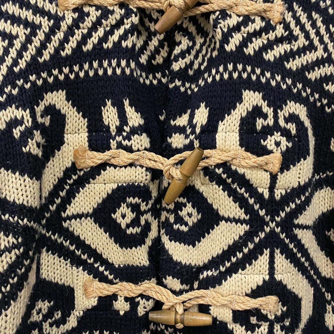 데님앤서플라이 랄프로렌 헤비울 노르딕 더플 가디건 상품이미지5