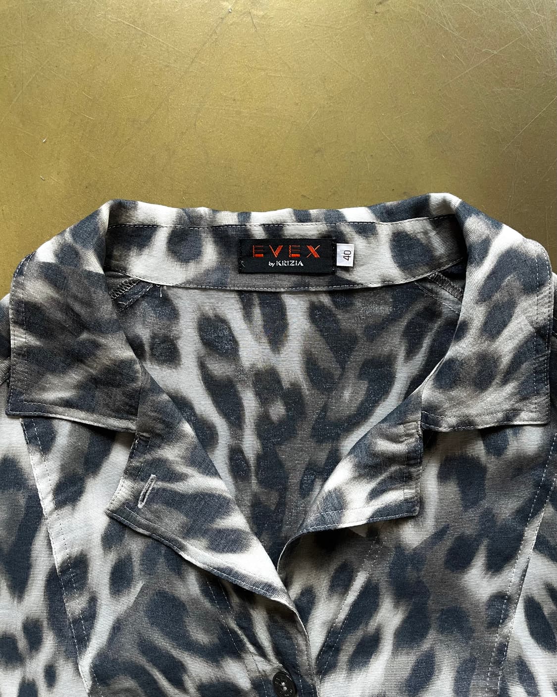 EVEX by Krizia Leopard Pattern Old Shirt 상품이미지4