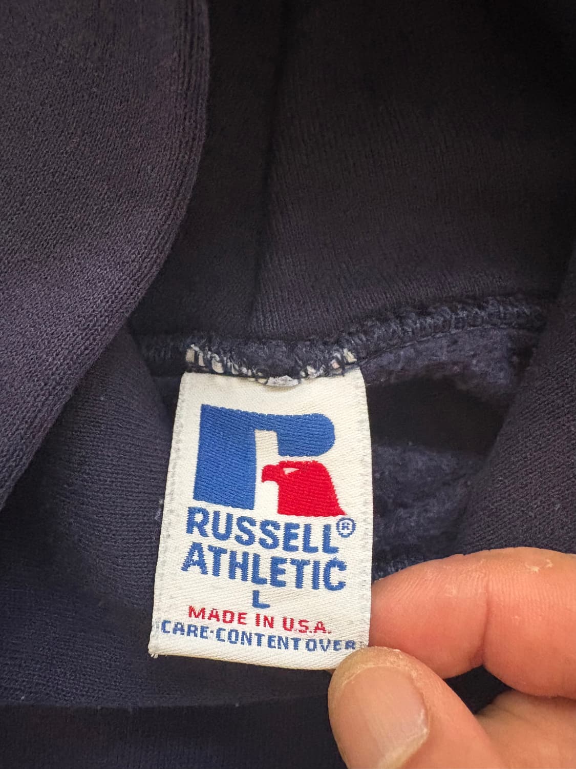 90' Russell USA Hoodie Sweatshirt.  상품이미지6