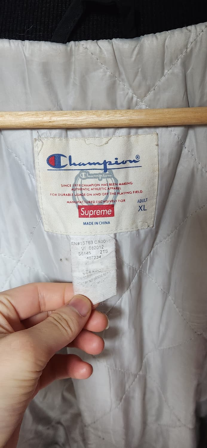 슈프림x챔피온 11ss 스타디움 바시티 점퍼 자켓 상품이미지7