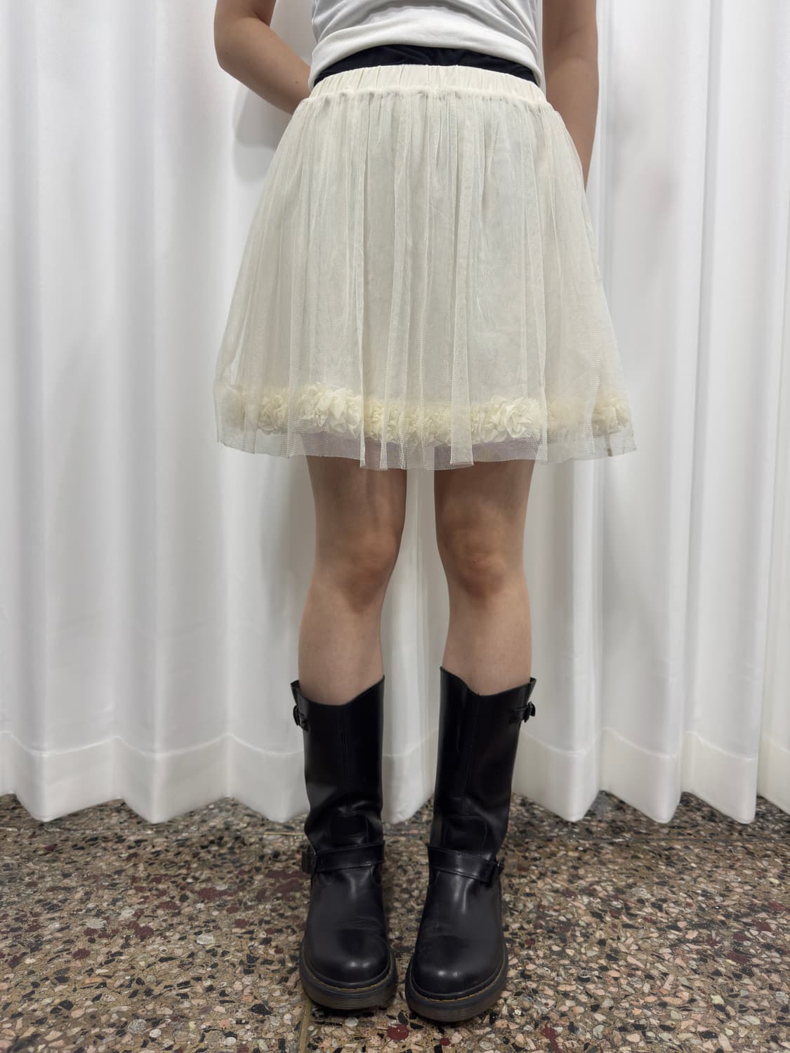 earth lace banding skirt 상품이미지2