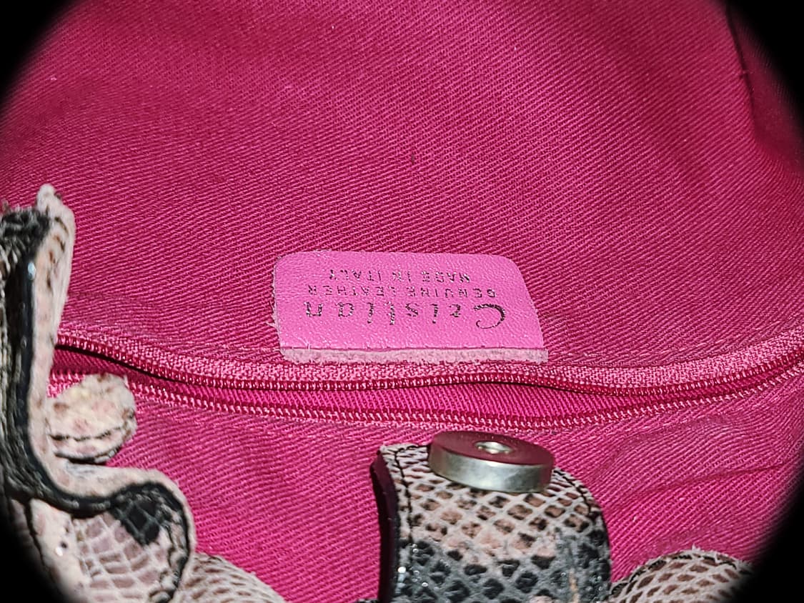 Vintage pink phyton Bag 상품이미지3