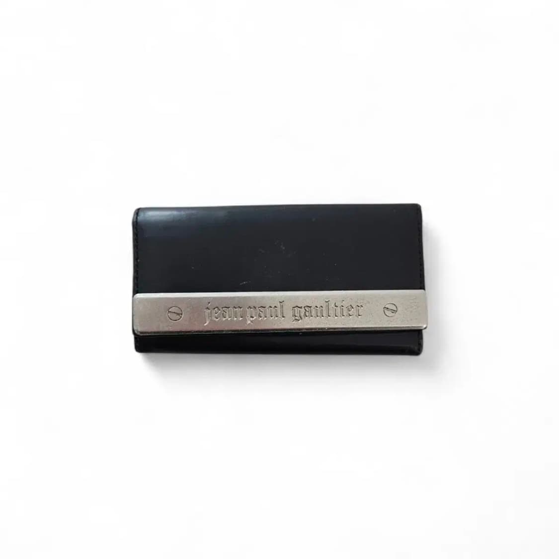 장폴고티에 메탈 플레이트 가죽 키체인 지갑 상품이미지1