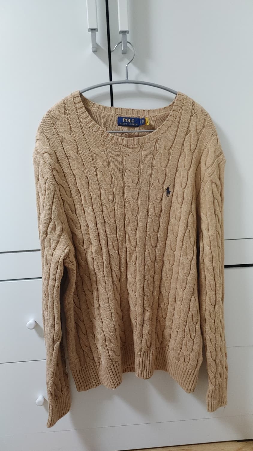 폴로 랄프로렌 꽈배기 니트 베이지 상품이미지2