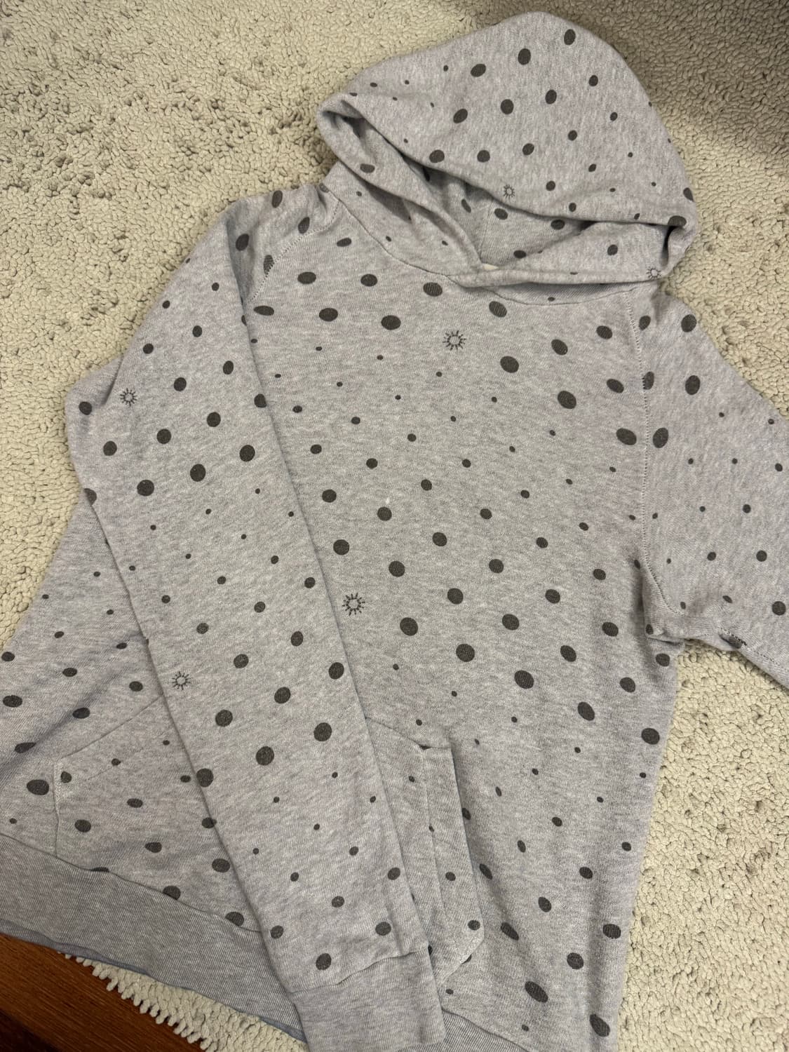 Beams 빔즈 도트 후드집업 Dot hood 상품이미지1