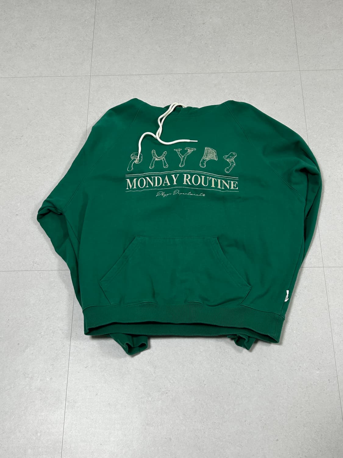 Phyps 베지터블 로고 후드티 그린 (XL) 상품이미지2