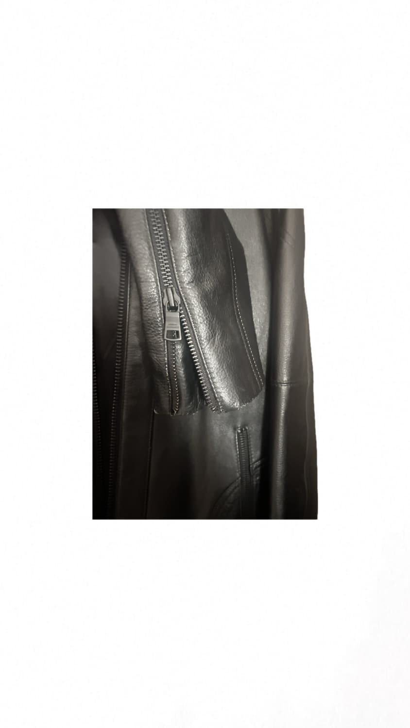 아르마니 익스체인지 브레이드 투웨이 레더 자켓 상품이미지4