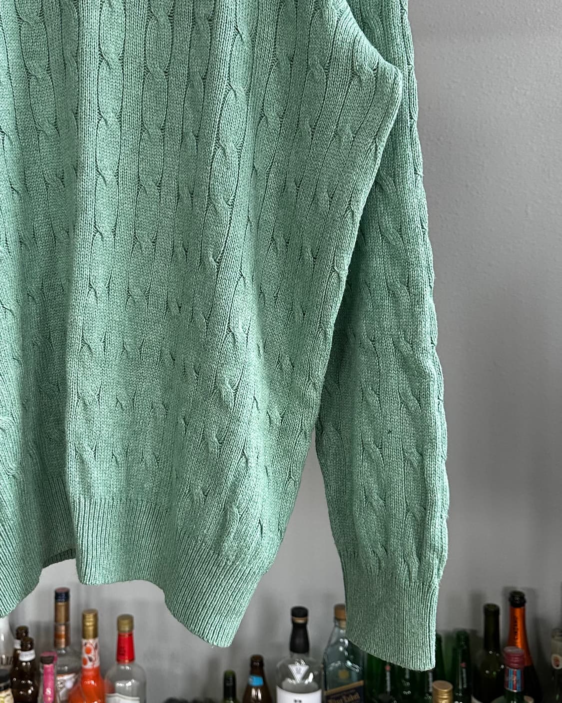 [XL]폴로 랄프로렌 하프집업 꽈배기 케이블 실크 니트 상품이미지3